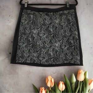 Banana Republic Black Snake Print Skirt